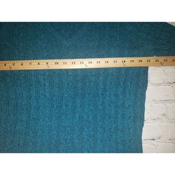Womens St Johns Bay Size PXXL Cable Kint V-Neck Sweater - Picture 5 of 6